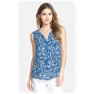 Lucky Brand Blue and White Tank Top
